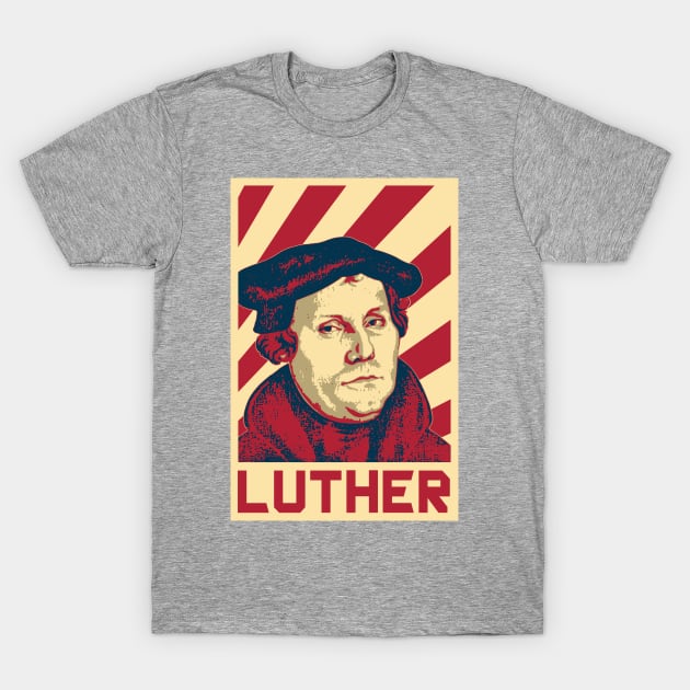 Martin Luther Retro Propaganda T-Shirt by Nerd_art